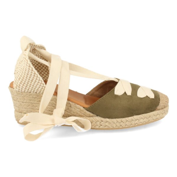 Sandalia de Cu?a con Yute y Cordones - Imagen 2