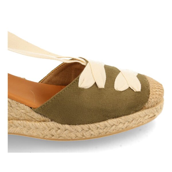 Sandalia de Cu?a con Yute y Cordones - Imagen 5