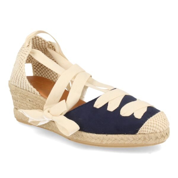 Sandalia de Cu?a con Yute y Cordones - Imagen 3