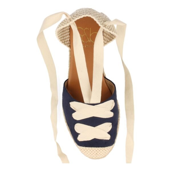 Sandalia de Cu?a con Yute y Cordones - Imagen 4