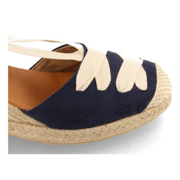 Sandalia de Cu?a con Yute y Cordones - Imagen 5