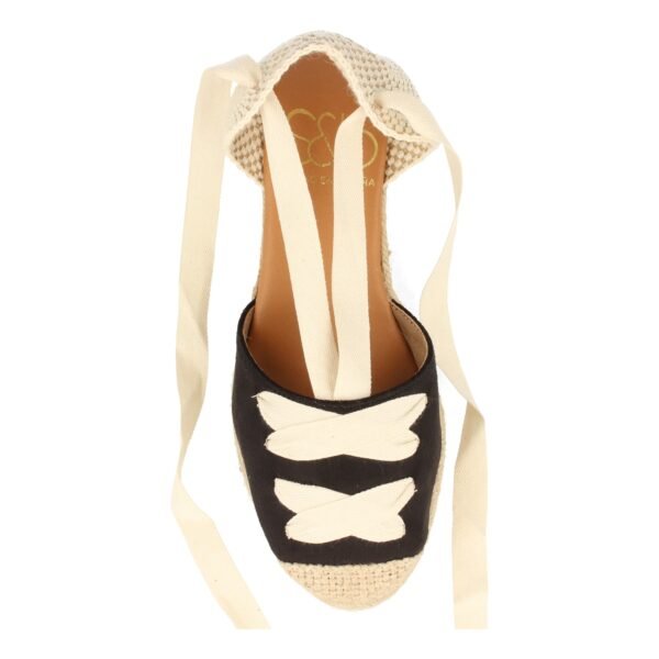 Sandalia de Cu?a con Yute y Cordones - Imagen 4