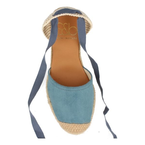 Sandalia de Cu?a con Yute y Cordones - Imagen 4