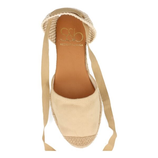 Sandalia de Cu?a con Yute y Cordones - Imagen 4