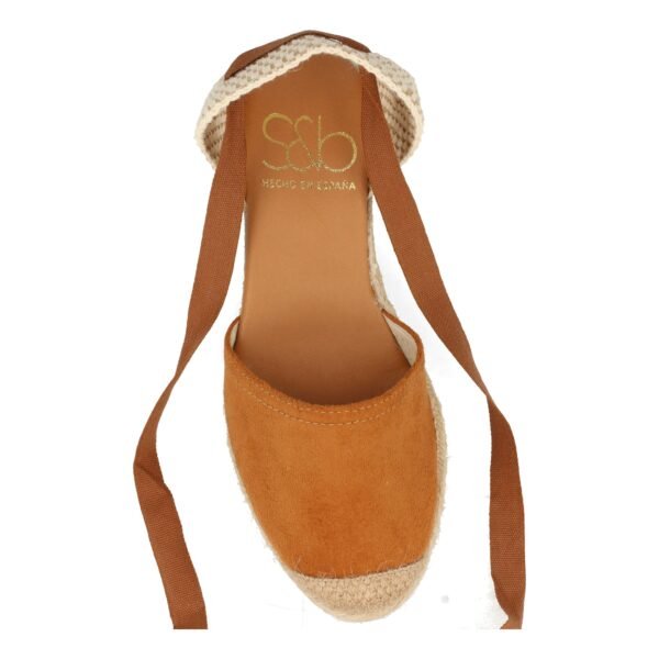 Sandalia de Cu?a con Yute y Cordones - Imagen 4