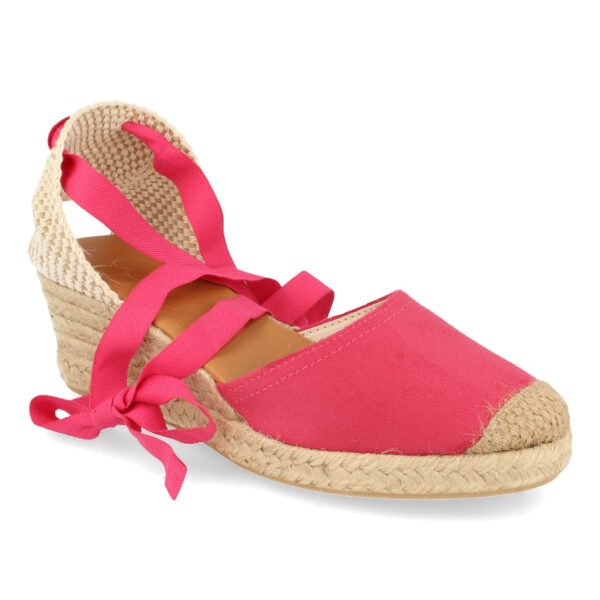 Sandalia de Cu?a con Yute y Cordones - Imagen 3