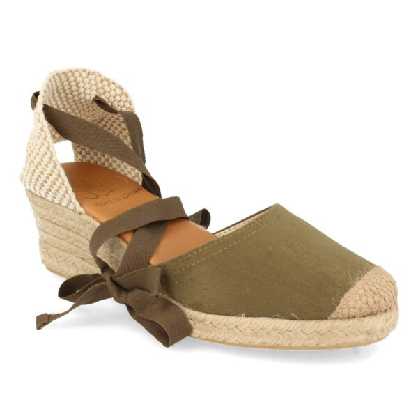 Sandalia de Cu?a con Yute y Cordones - Imagen 3
