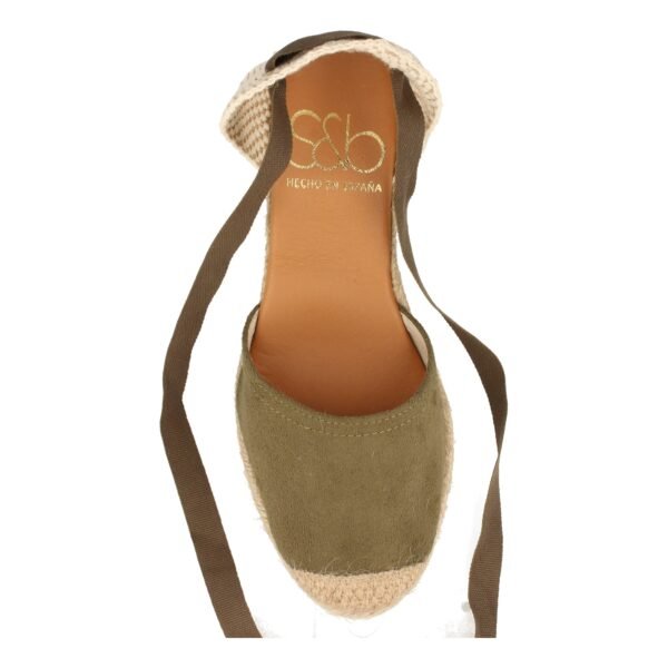 Sandalia de Cu?a con Yute y Cordones - Imagen 4
