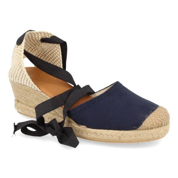 Sandalia de Cu?a con Yute y Cordones - Imagen 3