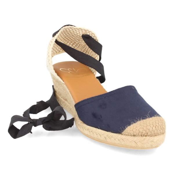 Sandalia de Cu?a con Yute y Cordones - Imagen 5