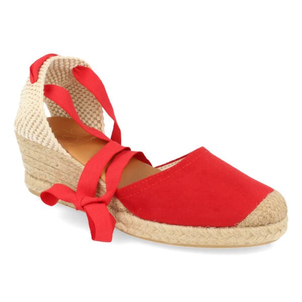 Sandalia de Cu?a con Yute y Cordones - Imagen 3
