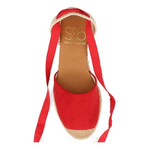 Sandalia de Cu?a con Yute y Cordones - Imagen 4