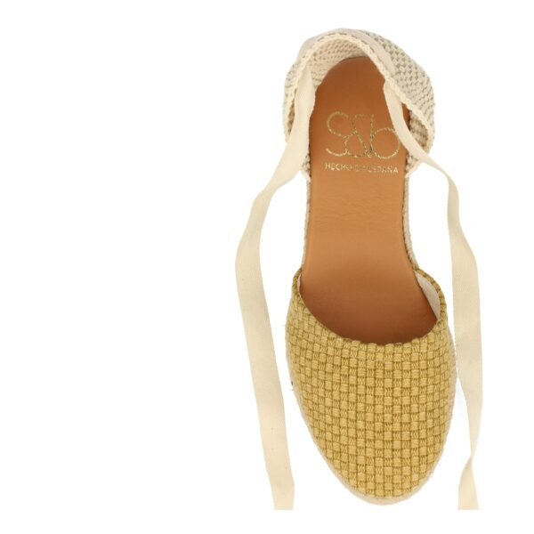 Sandalia de Cu?a con Yute y Cordones - Imagen 4
