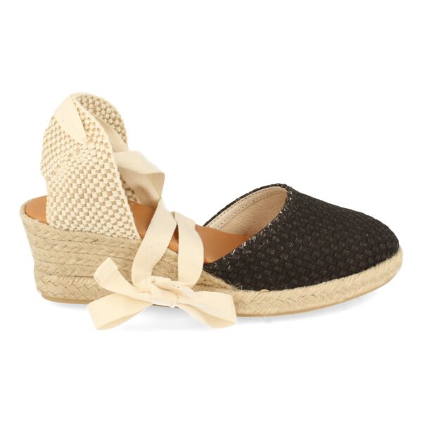 Sandalia de Cu?a con Yute y Cordones - Imagen 2