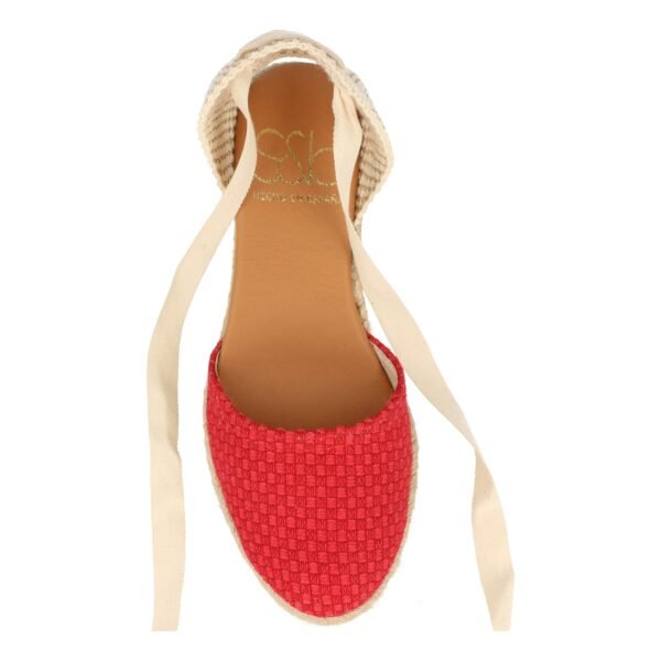 Sandalia de Cu?a con Yute y Cordones - Imagen 4