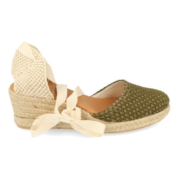 Sandalia de Cu?a con Yute y Cordones - Imagen 2