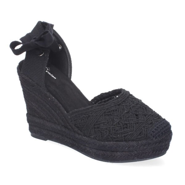 Sandalia de Cu?a de Yute para Mujer, Comodas y Elegantes, Dise?o Moderno con Pala Cerrada - Imagen 3