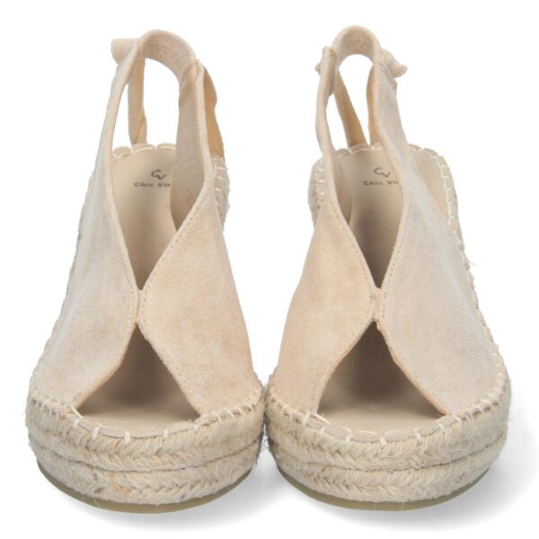 Sandalia de Cu?a con Yute y Cordones - Imagen 3