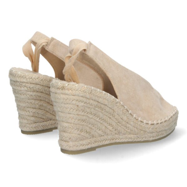 Sandalia de Cu?a con Yute y Cordones - Imagen 4