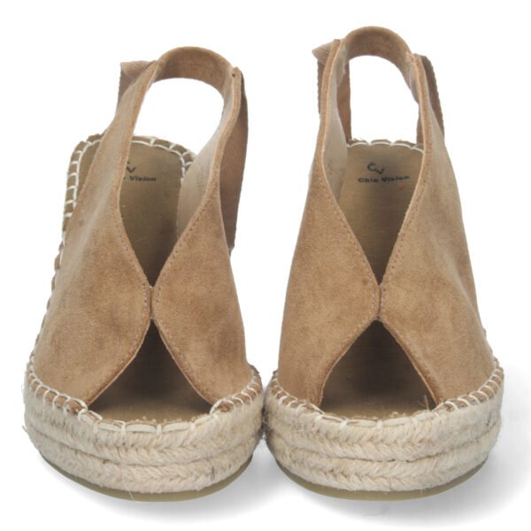Sandalia de Cu?a con Yute y Cordones - Imagen 3