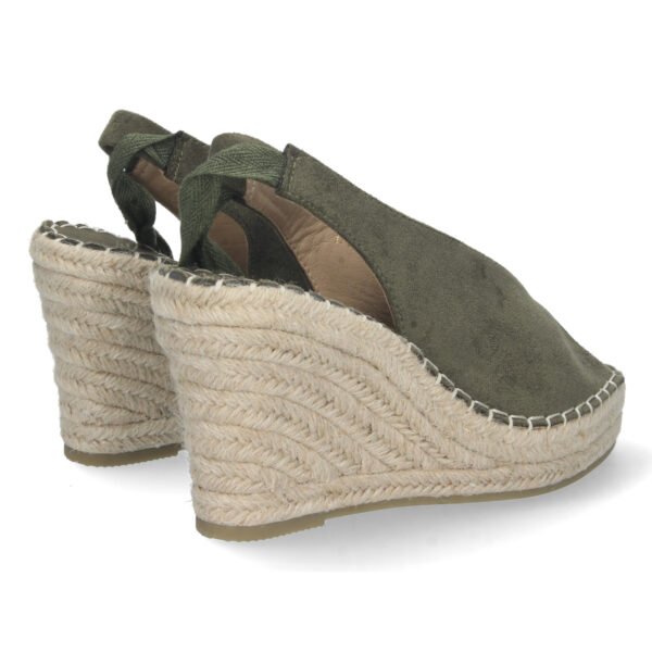 Sandalia de Cu?a con Yute y Cordones - Imagen 4