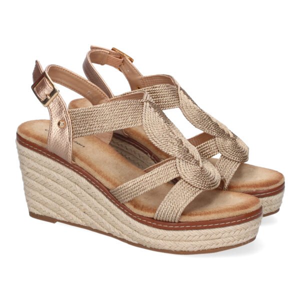 Sandalia de Cu?a de Yute para Mujer, Comodas y Elegantes. Dise?o Moderno Trenzado