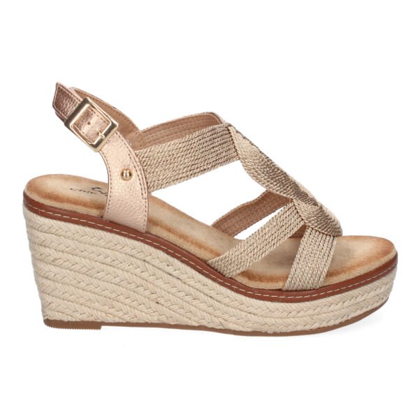 Sandalia de Cu?a de Yute para Mujer, Comodas y Elegantes. Dise?o Moderno Trenzado - Imagen 2