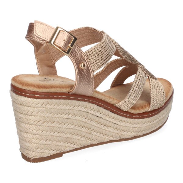 Sandalia de Cu?a de Yute para Mujer, Comodas y Elegantes. Dise?o Moderno Trenzado - Imagen 4