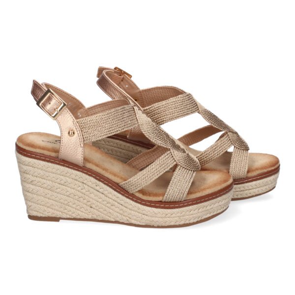 Sandalia de Cu?a de Yute para Mujer, Comodas y Elegantes. Dise?o Moderno Trenzado - Imagen 5