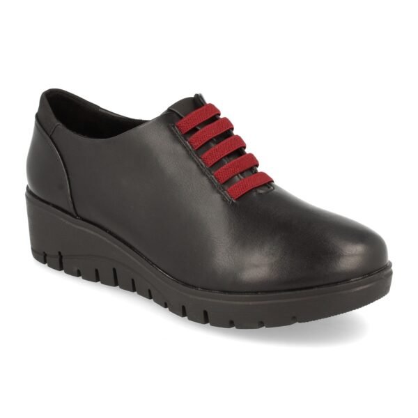 Zapato de Cu?a con Cordones Elasticos - Imagen 2