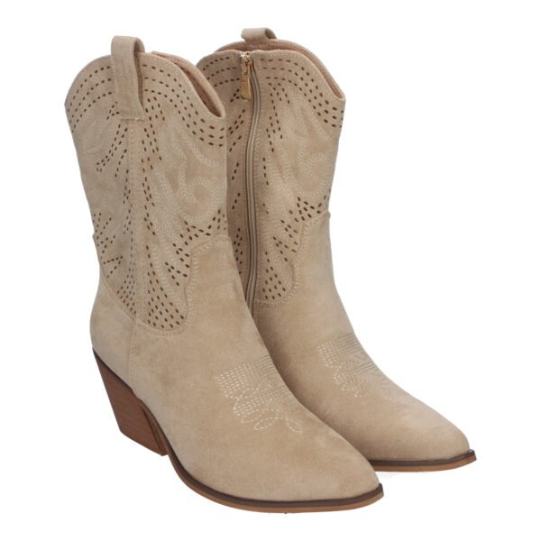 Bot?n de Tac?n Campero para Mujer, Estilo Vaquero, Elegantes