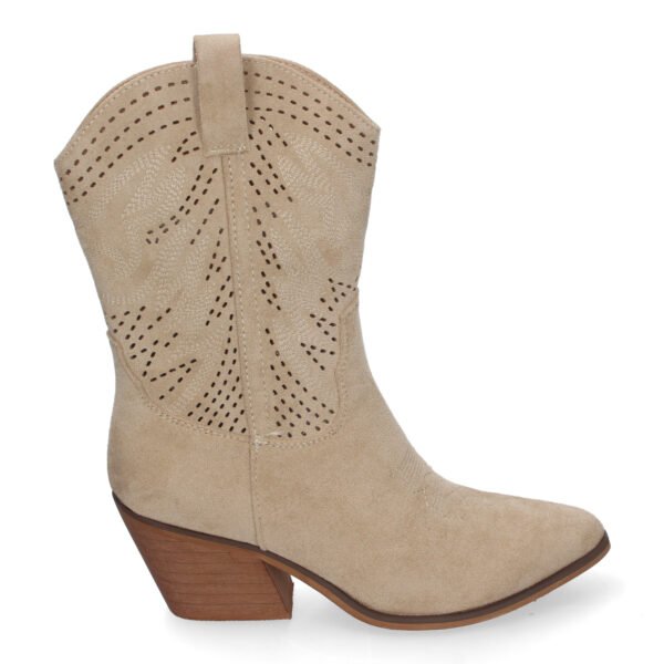 Bot?n de Tac?n Campero para Mujer, Estilo Vaquero, Elegantes - Imagen 2