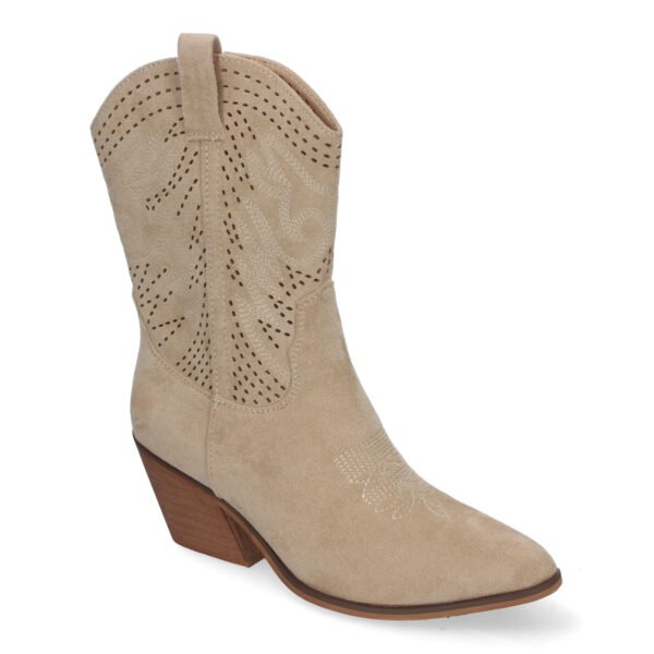 Bot?n de Tac?n Campero para Mujer, Estilo Vaquero, Elegantes - Imagen 3