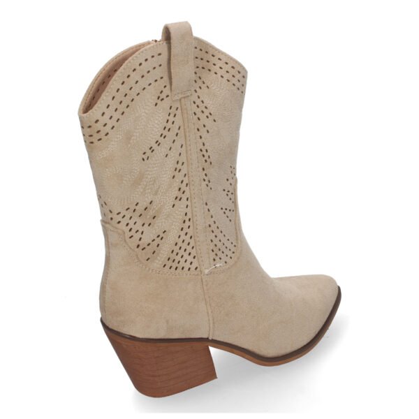 Bot?n de Tac?n Campero para Mujer, Estilo Vaquero, Elegantes - Imagen 4