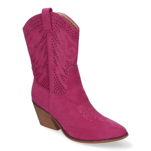 Bot?n de Tac?n Campero para Mujer, Estilo Vaquero, Elegantes - Imagen 3