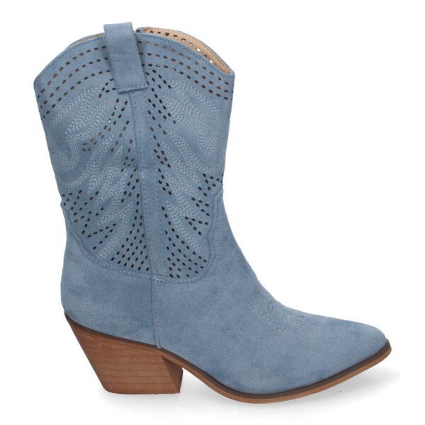 Bot?n de Tac?n Campero para Mujer, Estilo Vaquero, Elegantes - Imagen 2