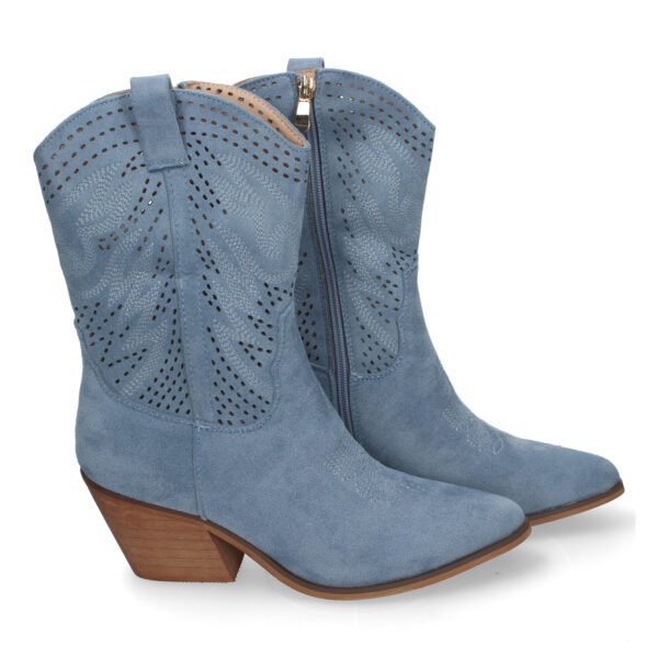 Bot?n de Tac?n Campero para Mujer, Estilo Vaquero, Elegantes - Imagen 5