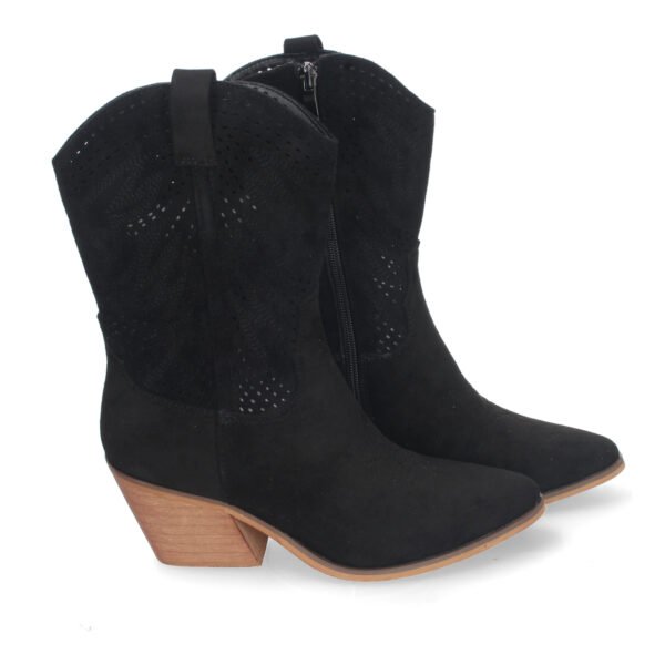 Bot?n de Tac?n Campero para Mujer, Estilo Vaquero, Elegantes - Imagen 5