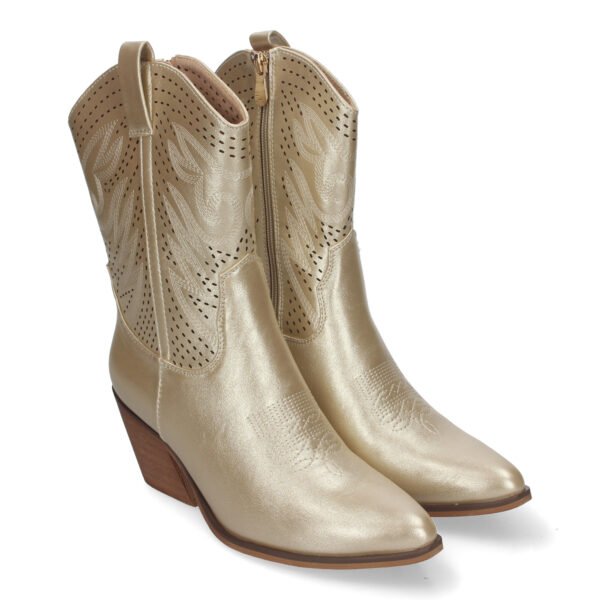 Bot?n de Tac?n Campero para Mujer, Estilo Vaquero, Elegantes
