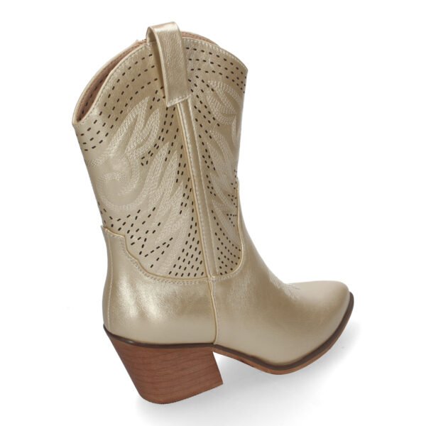 Bot?n de Tac?n Campero para Mujer, Estilo Vaquero, Elegantes - Imagen 3