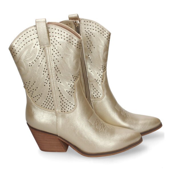 Bot?n de Tac?n Campero para Mujer, Estilo Vaquero, Elegantes - Imagen 5