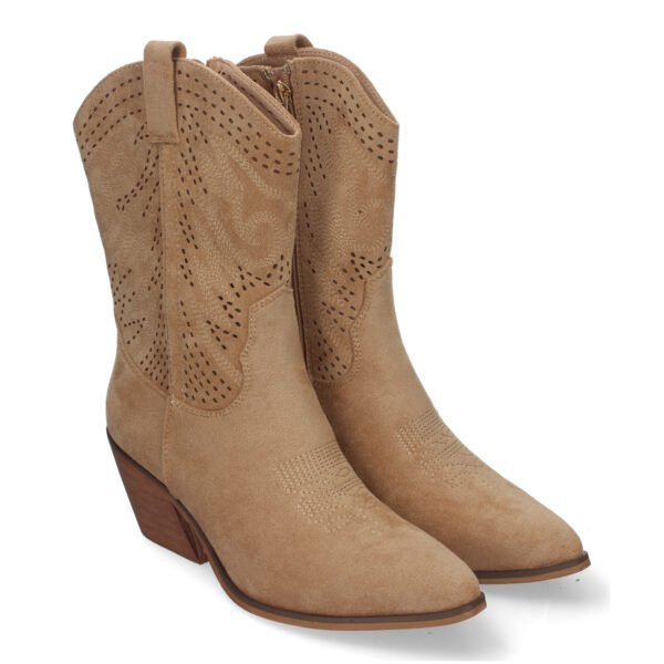 Bot?n de Tac?n Campero para Mujer, Estilo Vaquero, Elegantes