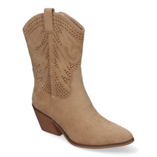 Bot?n de Tac?n Campero para Mujer, Estilo Vaquero, Elegantes - Imagen 3