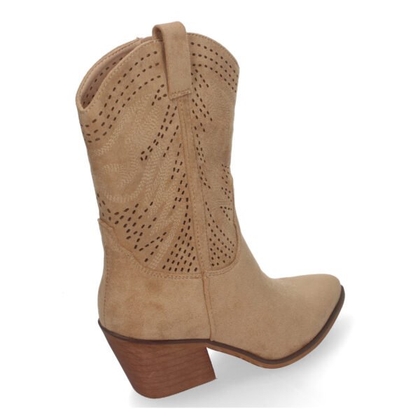 Bot?n de Tac?n Campero para Mujer, Estilo Vaquero, Elegantes - Imagen 4
