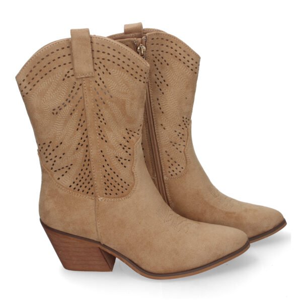 Bot?n de Tac?n Campero para Mujer, Estilo Vaquero, Elegantes - Imagen 5
