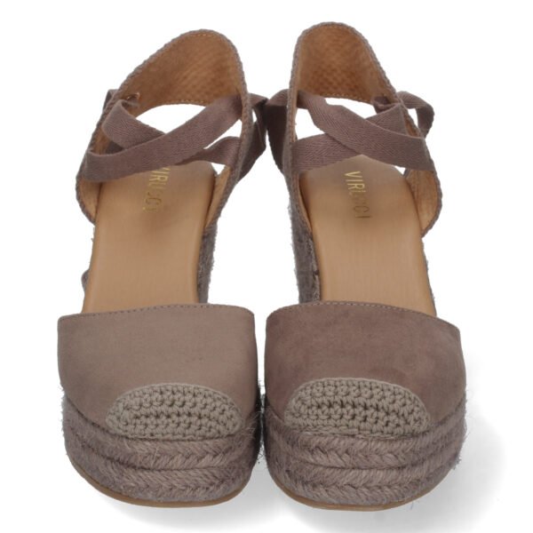 Sandalia de Cu?a con Yute y Cordones - Imagen 3
