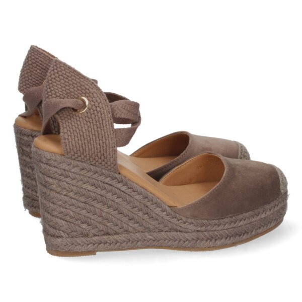 Sandalia de Cu?a con Yute y Cordones - Imagen 4