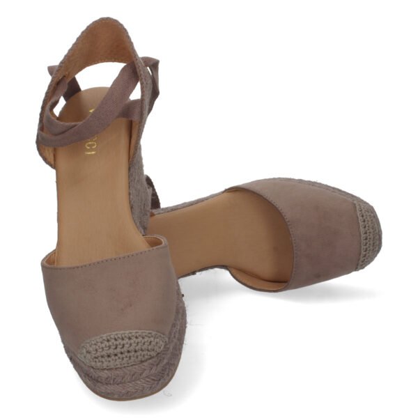 Sandalia de Cu?a con Yute y Cordones - Imagen 5