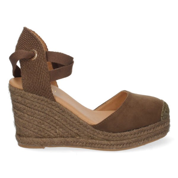 Sandalia de Cu?a con Yute y Cordones - Imagen 2