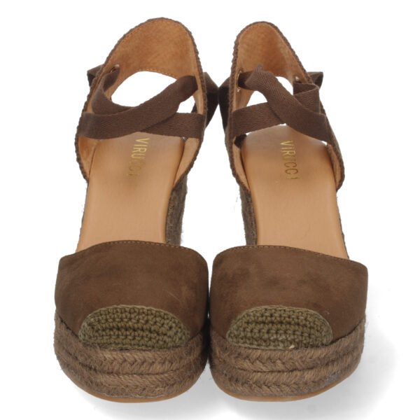 Sandalia de Cu?a con Yute y Cordones - Imagen 3